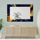 Зеркало на стену NovellaPrint с рисунком мрамора, прямоугольное 90х60см (2016.6) - изображение 3