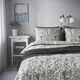Комплект постельного белья пододеяльник и наволочка IKEA RODGERSIA 105.794.01 серый/белый, 150х200/50х60 см - изображение 4