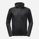 Bluza męska rozpinana streetwear Jack Wolfskin Baiselberg Hooded Fz M 1710541_6000 2XL Czarna (4064993557244) - obraz 5