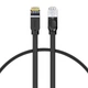 Плоский кабель Baseus High Speed ​​RJ45 для локальної мережі Ethernet Патч-корд CAT6 (1000 Мбіт/c) / для підключення Wi-Fi роутера до ноутбука / довжина 1м / (чорний) - зображення 1