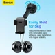Автотримач для телефону Baseus Easy Control Clamp Car Mount Holder на торпедо та в повітропровід Сірий - зображення 6