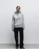 Худі H&M 421040 сірий меланж M - зображення 1