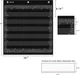 7-карманная диаграмма для занятий в классе и дома Amazon x0036k45tj 35,28 x 26,19 x 2,9 см черный - изображение 3