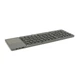 Клавіатура бездротова B033, розкладна, 64 клавіші, Touchpad, (Eng/Pyc), 2.4G, Gray, 300x98mm, Box - зображення 5