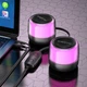 Чорні портативні Bluetooth колонки Borofone BP12 поєднують комбіноване підключення, RGB підсвічування і підтримку Bluetooth версії 5.2. - зображення 8