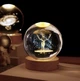 Декоративний 3D-нічник кришталева куля Чарівний Олень - зображення 4