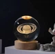 Ночник, декоративный 3D хрустальный шар Планета Сатурн - изображение 4