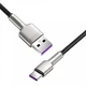 Кабель Baseus Cafule Metal Data Cable USB to Type-C 66W 6A 1м (CAKF000101) Black - изображение 3