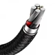 Кабель Baseus Cafule Metal Data Cable USB to Type-C 66W 6A 1м (CAKF000101) Black - изображение 4