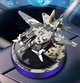 Ароматизатор салону автомобіля VHG Y-6 "Винищувач" на сонячній батареї, Pixel-blue - зображення 2