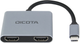 Док-станція Dicota 4 в 1 4K HDMI PD 100 W (7640239421400) - зображення 2