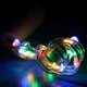 Светодиодная гирлянда нить "Роса" на катушке, 50м, 220V, 500 LED, 8 режимов, зеленый провод, IP44, Мультиколор - изображение 7