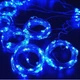 Гірлянда штора "Роса", 2x2м, 160 LED, від USB, 8 режимів, 8 ниток, Синій - зображення 2