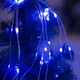 Гірлянда роса Кінський хвіст, 10 ниток по 2м, 200 LED, від мережі 220В, Синій - зображення 1
