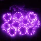 Гирлянда штора "Роса", 1,8x1,2м, 144 LED, от USB и сети 220В, 8 режимов, 12 нитей, Фиолетовый - изображение 2
