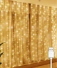 Гирлянда штора "Роса", 3x2м, 400 LED, от USB, 8 режимов + статический, IP44, Теплый белый - изображение 1