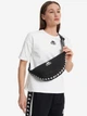 Сумка спортивная кросс-боди через плечо женская тканевая средняя Kappa Adult bag 129160-99 Черная (2999001300616) - изображение 2