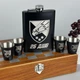 Набор шахматы и фляга из нержавейки фляга 4 рюмки 9oz, VexShop подарок мужчине фляга и рюмки 265 мл (61136-3) - изображение 1