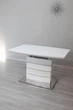 Стол обеденный Houston MINI White Satin Евродом DT-9123-1 - изображение 1