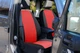 Авточехлы из экокожи RENAULT SANDERO 2007-2012 Pok-ter PERLINE с красной вставкой - изображение 2