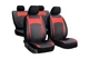 Авточехлы из эко кожи для PEUGEOT 301 2012- Pok-ter Desing Leather с красной вставкой - изображение 1