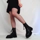 Колготки базові в середню сітку висока посадка One Size Чорні - зображення 5