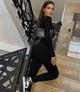 Женский комбинезон с потайной молнией эластичный модель 1505 Размер: 44-46 Черный - изображение 3