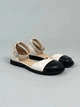 Босоножки женские ShoesBand Молочные с черным носком натуральная кожа 38 (24,5 см) (S99001) - изображение 2