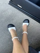 Босоножки женские ShoesBand Молочные с черным носком натуральная кожа 37 (24 см) (S99001) - изображение 8