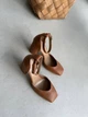 Босоніжки жіночі ShoesBand Карамельні натуральна шкіра із закритими п'ятою та носком 38 (25,8 см) (S95101) - зображення 7