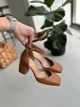 Босоніжки жіночі ShoesBand Карамельні натуральна шкіра із закритими п'ятою та носком 38 (25,8 см) (S95101) - зображення 8