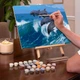 Картина по номерам Origami Дельфины в море 40х50 см (LW3080) - изображение 3