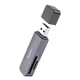 Перехідник HOCO Spirit 2-in-1 USB 2.0 Card reader HB45 |480Mbps, 2TB Max| сірий - зображення 2