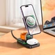 Зарядка Qi Hoco Consuelo folding 3-in-1 wireless fast charger CQ10 |15W| черная - изображение 4