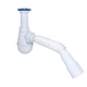 Сифон для мийки Waterstal А-40029 1 1/2″ пластик білий (GSR-000013267) - зображення 1