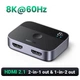 Переключатель HDMI 8K UGREEN CM561 HDMI 2.1 Bi-directional Switch сплиттер 2in-1out (1in-2out) 8K@60Hz 4K@120Hz для TV Xiaomi Xbox SeriesX PS5 Black (90385) - изображение 7