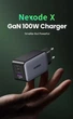 Универсальное зарядное устройство 100W Ugreen Nexode X GaN X756 2xType-C/USB серый (35038) - изображение 1
