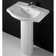 Комплект умывальник с ножкой RAK Ceramics Amanda (660х495х830мм) Белый - изображение 1