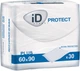Одноразові гігієнічні вбирні пелюшки іD Protect Consumer CEE Plus 60x90 см 30 шт (iD-EPP90) - зображення 1