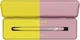 Ручка шариковая Caran d'Ache 849 Paul Smith Chartreuse Yellow & Rose Pink Синяя 1 мм в металлическом пенале (7630002353250) - изображение 5