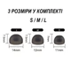 Амбушюри для навушників чорні Samsung Galaxy Buds 2 силіконові Black комплект (S, M, L) 6 шт. - зображення 2