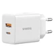 Зарядне мережеве Baseus Fast Charger (Type-C+USB) PD 30W EU швидка зарядка для пристроїв (P10111404213-00) Білий - изображение 1