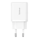 Зарядне мережеве Baseus Fast Charger (Type-C+USB) PD 30W EU швидка зарядка для пристроїв (P10111404213-00) Білий - изображение 3