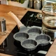 Порционная сковорода антипригарная на 4 секции TS Kitchen для оладьев, яиц, панкейков порционная с тиснением формы животных Гранит/бакелит Серый - изображение 2