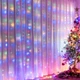 Гирлянда штора "Роса", 3x0,6м, 100 LED, от USB, 8 режимов, Мультиколор - изображение 3
