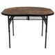 Стіл Bo-Camp Woodbine Oval 100x70 cm Темно-коричневий - зображення 2