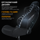 Игровое кресло Anda Seat Kaiser Frontier Fabric Black Size XL нагрузка до 180 кг, лён, пена, гарантия 24 мес, наклон спинки 155 °, рост до 200 см - изображение 11