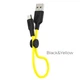 Кабель USB Hoco X21 Plus Silicone Micro 25cm (black/yellow) - зображення 2