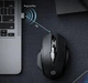 Бездротова ігрова комп'ютерна миша INPHIC F1 2.4G на акумуляторі чорна - зображення 3