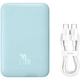 Портативний зарядний пристрій Power Bank Baseus Magnetic Mini OS 20W з БЗП 10000 mAh (PPCX110105) Blue - зображення 2